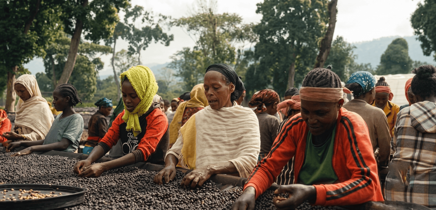 DAYE Bensa Coffee Farm Documentary production still